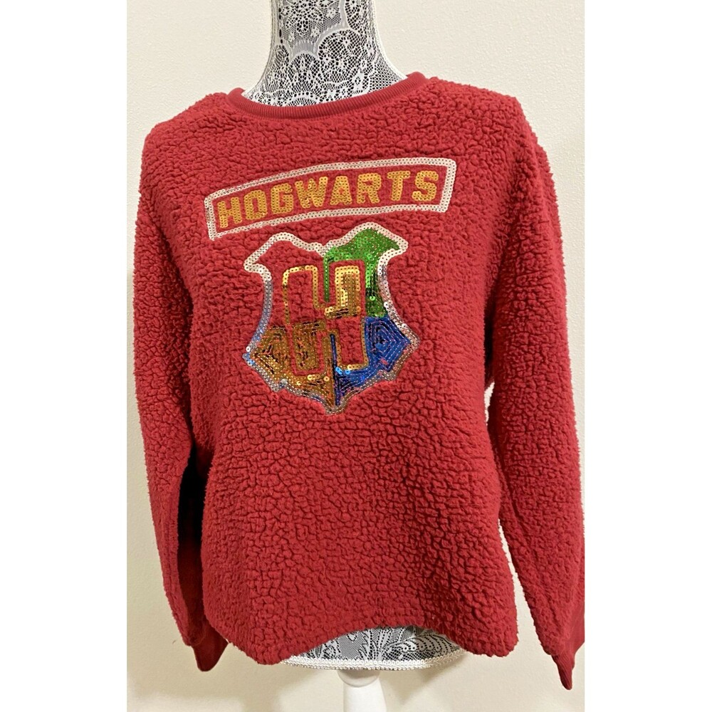 Harry Potter Hogwarts Womens XXL 19 Junior Sweatshirt Fleece Pullover Crew Neck